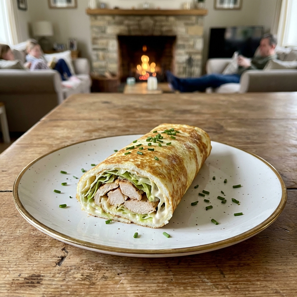 Chicken Club Egg White Wrap