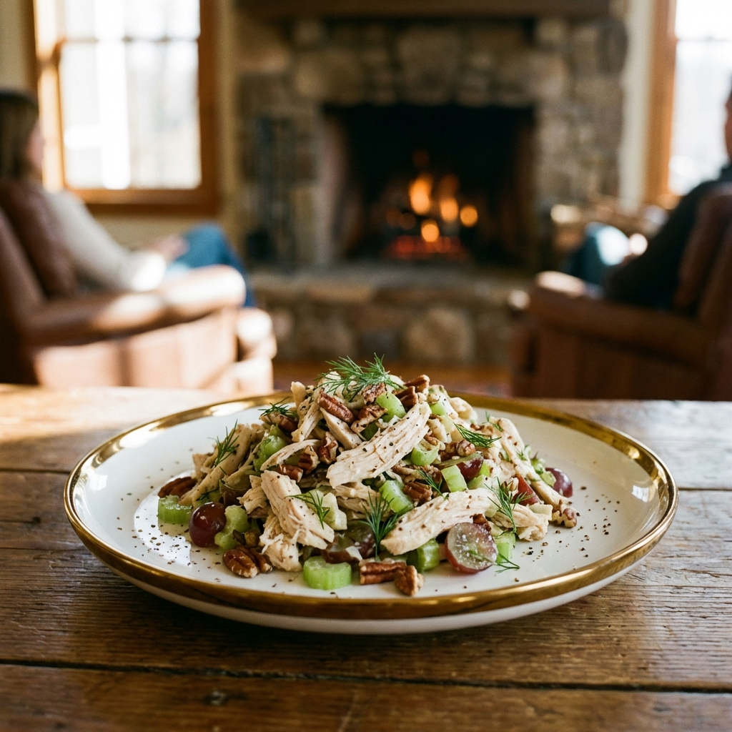 Classic Southern Chicken Salad with Toasted Pecans Delight