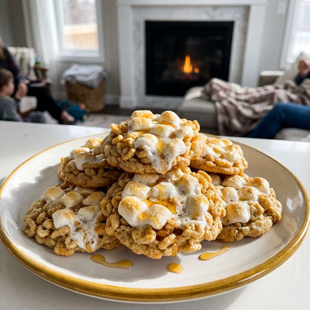 Copycat Costco Marshmallow Crispy Cookies Recipe