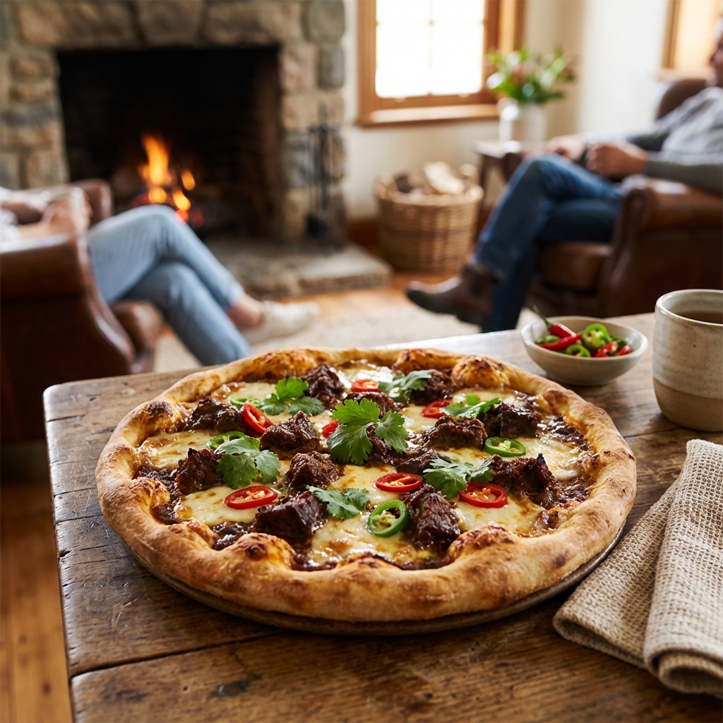 Crisp Beef Rendang Pizza: A Flavor Explosion