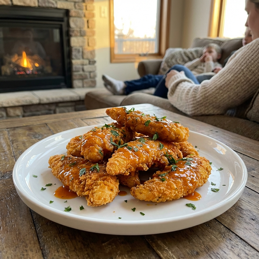 Crispy Baked Buffalo Chicken Fingers
