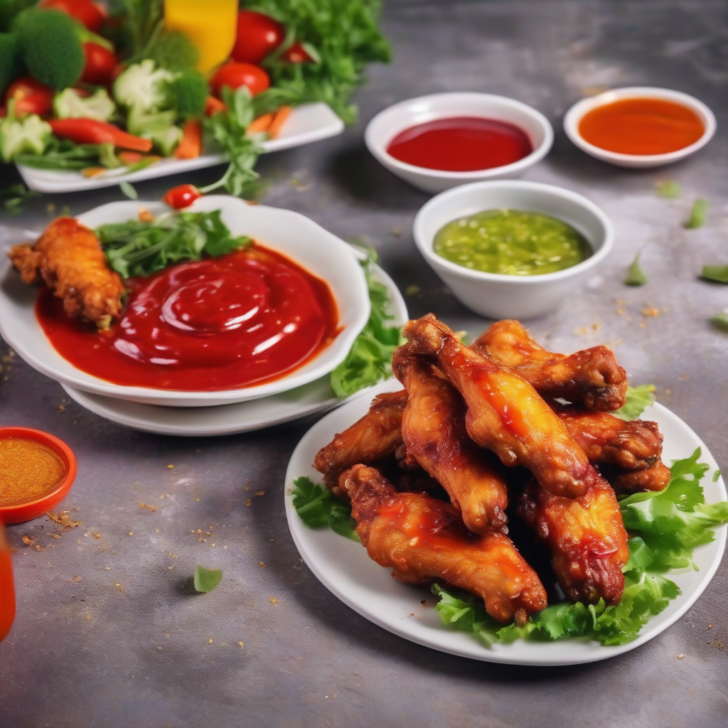 Crispy Spicy Oven-Baked Chicken Wings