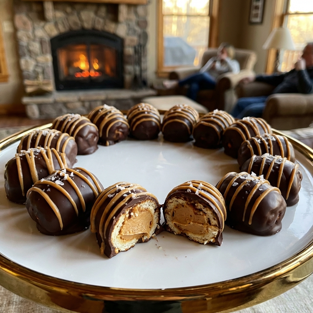 Delicious Chocolate Peanut Butter Pretzel Bites Recipe