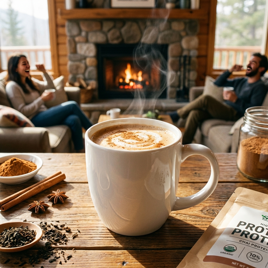 High Protein Chai Tea Latte - Low Carb and Keto Delight