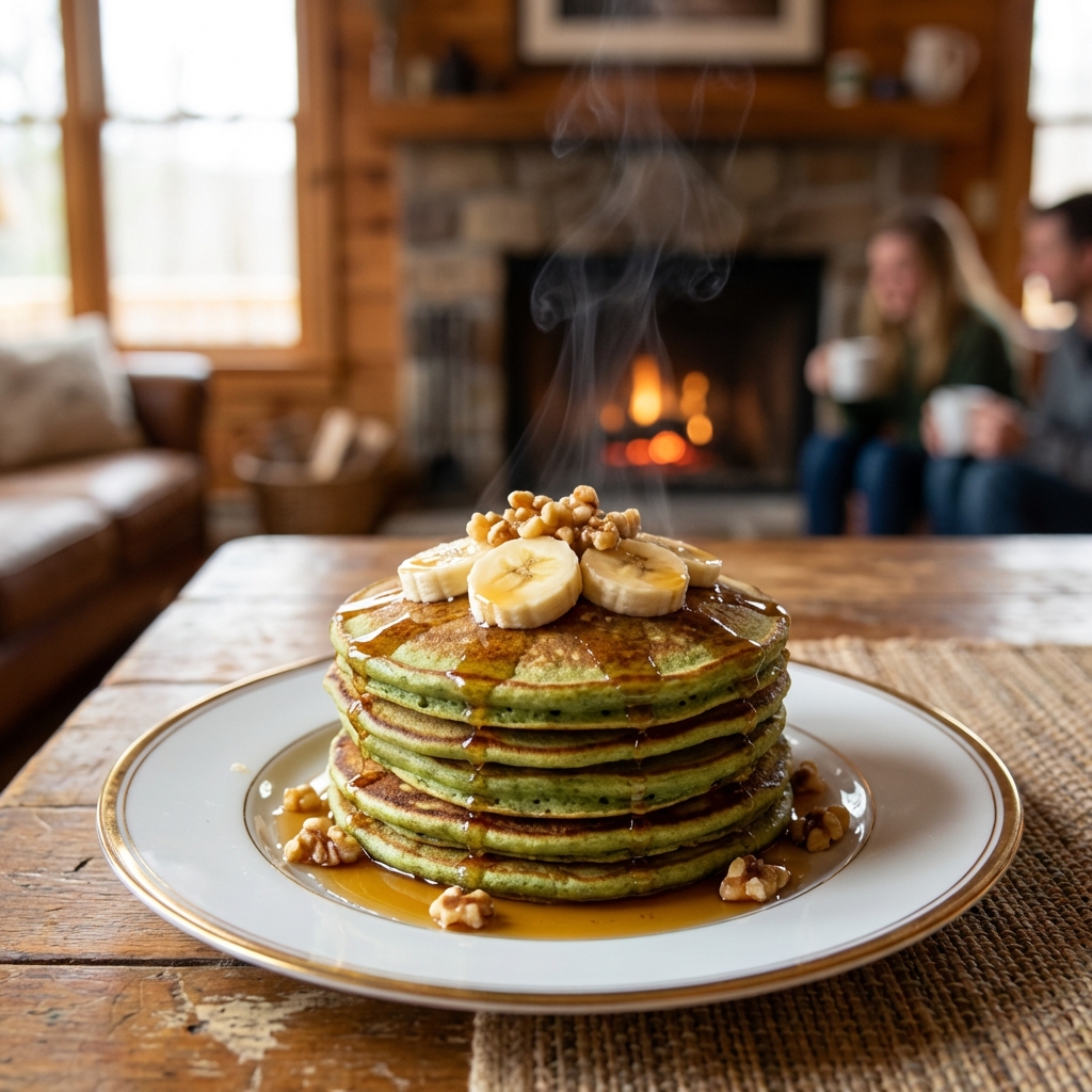 Easy Blender Banana Spinach Pancakes for Quick Breakfast