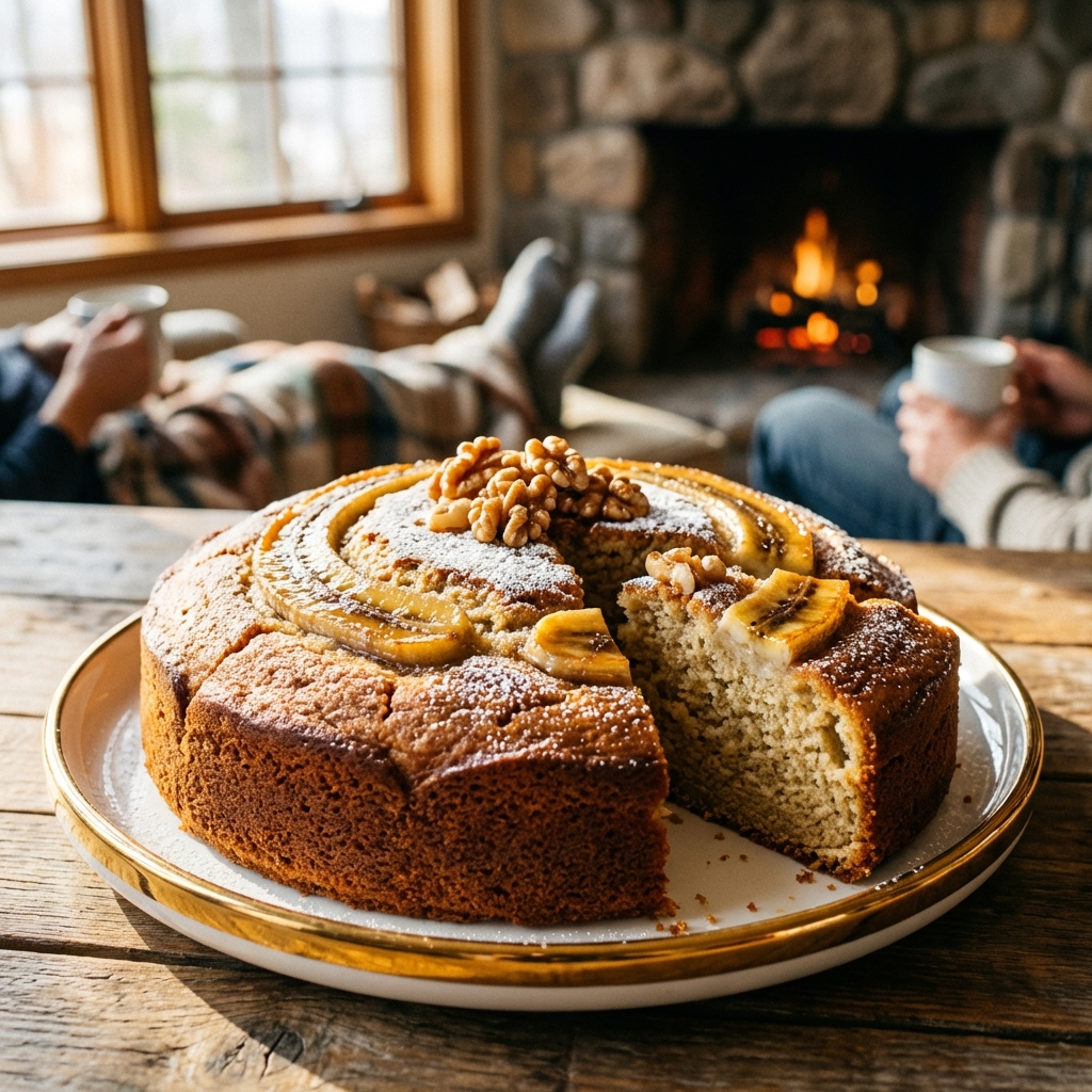 Easy Moist Banana Cake Recipe Perfect for Snack Time