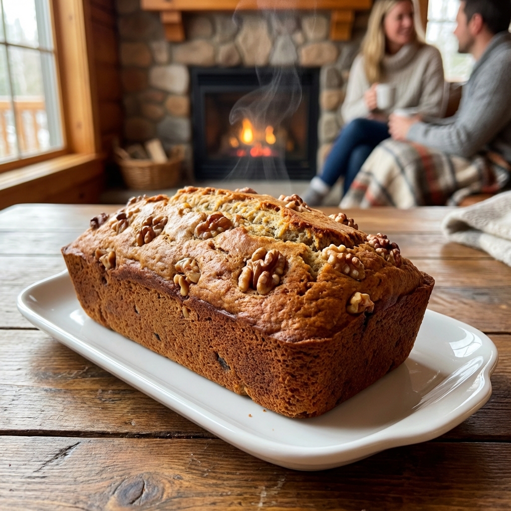 Gluten Free Banana Nut Bread with Protein Breakfas
