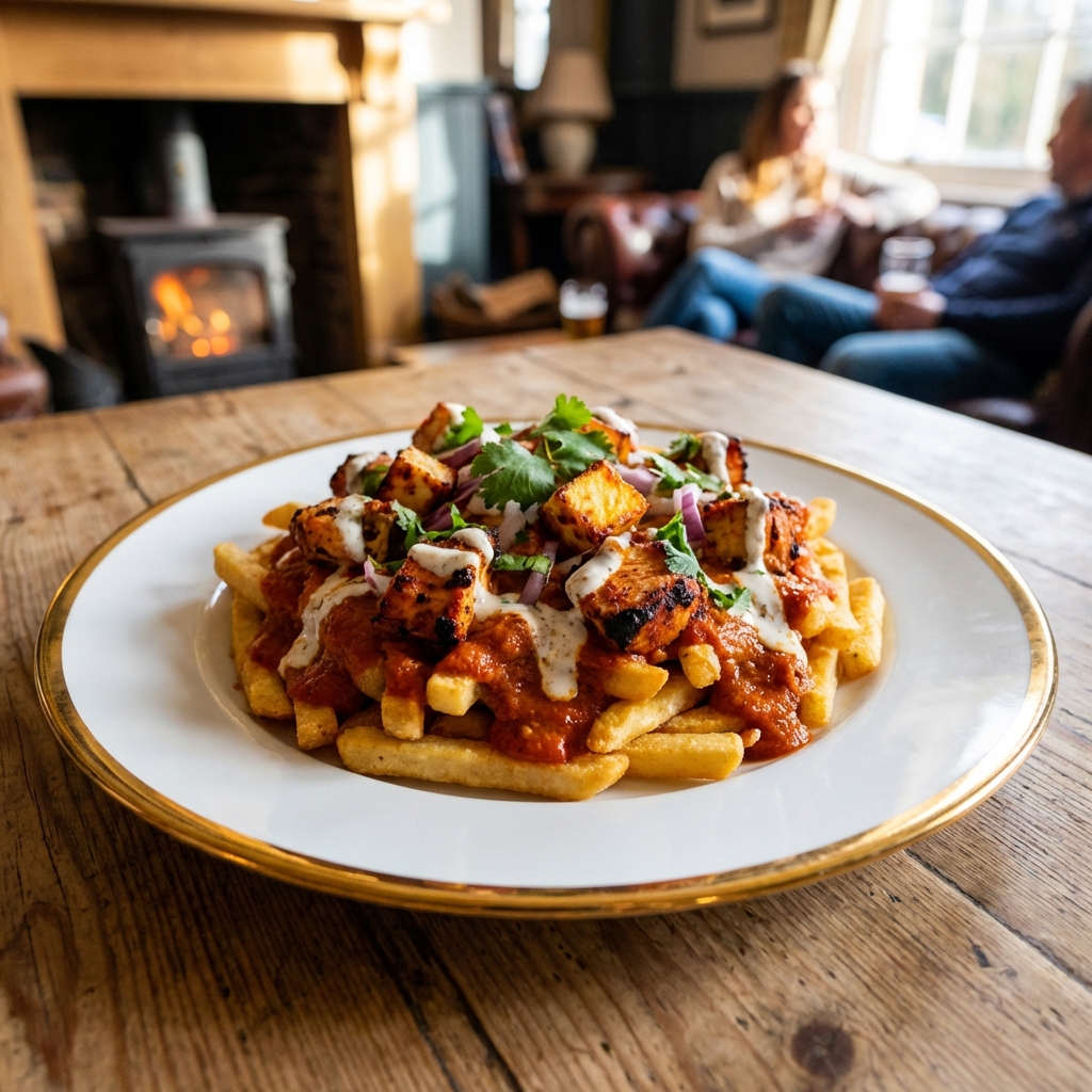Irresistible Chicken Tikka Masala Fries Recipe