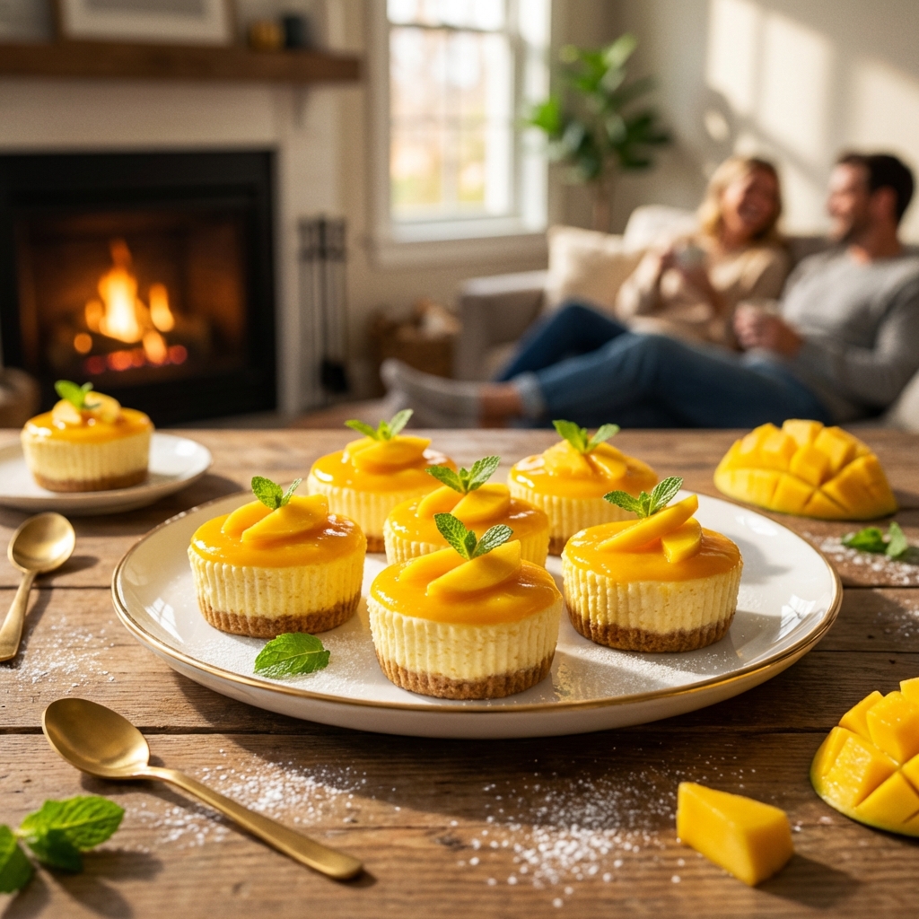 Irresistible Mini Mango Cheesecakes for Summer Bliss