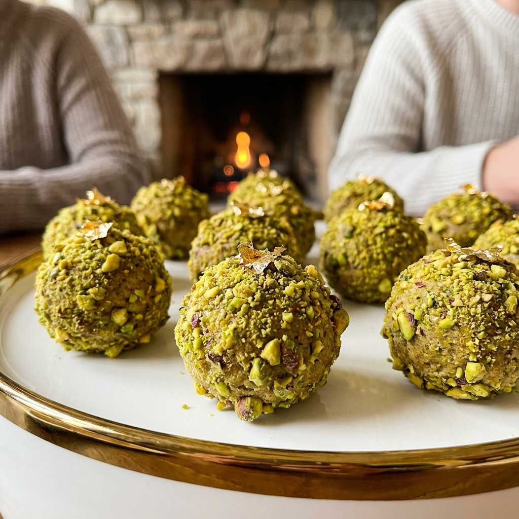 Pistachio Protein Cake Pops: Healthy Snack Delight