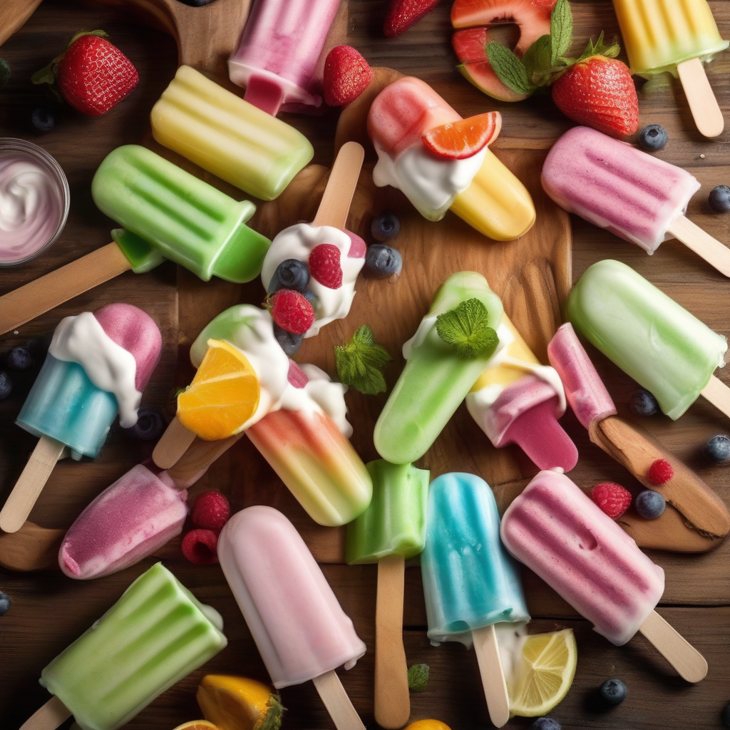 Refreshing Greek Yogurt Popsicles