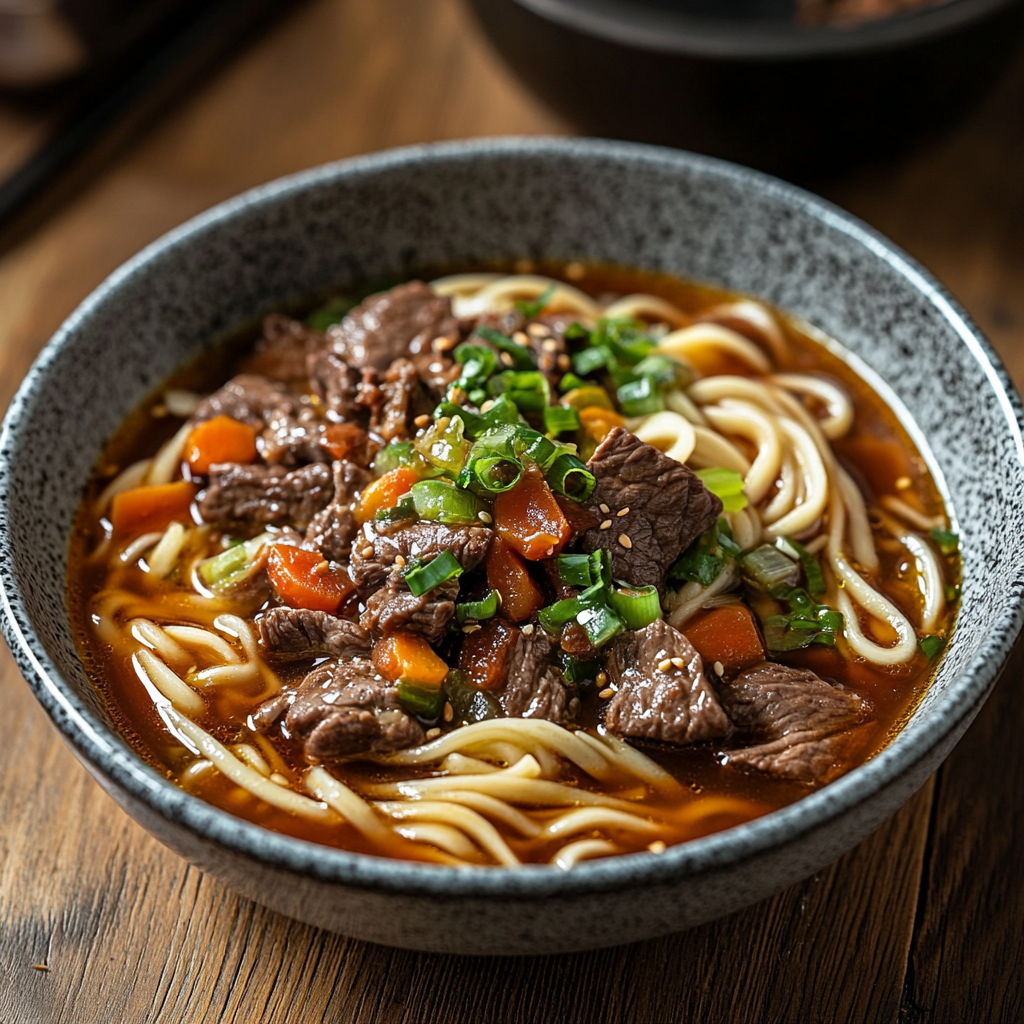 Rindfleisch-Nudelsuppe Rezept für Genuss pur