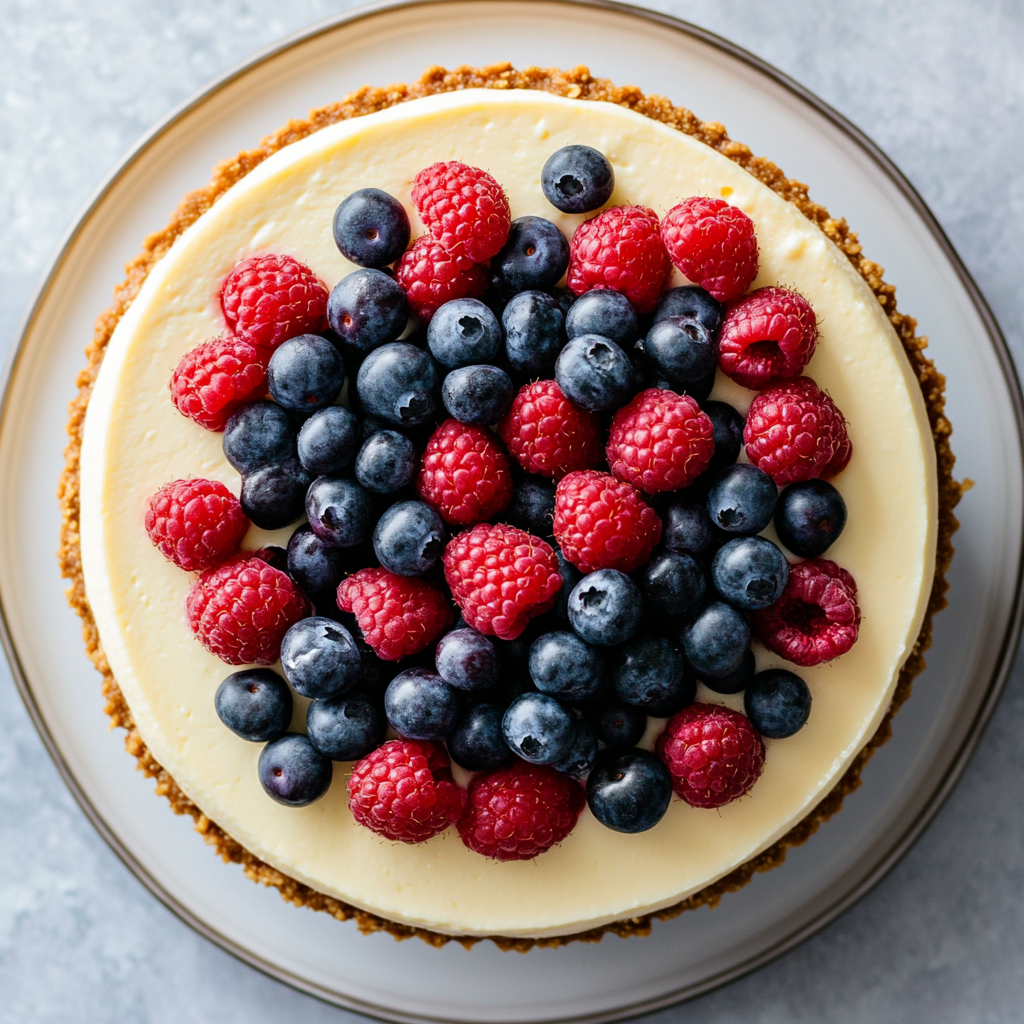 Delicious Cheesecake with Berry Topping Recipe