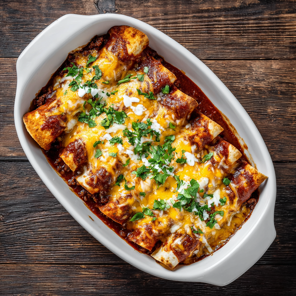 Irresistible Ground Beef Enchiladas Recipe