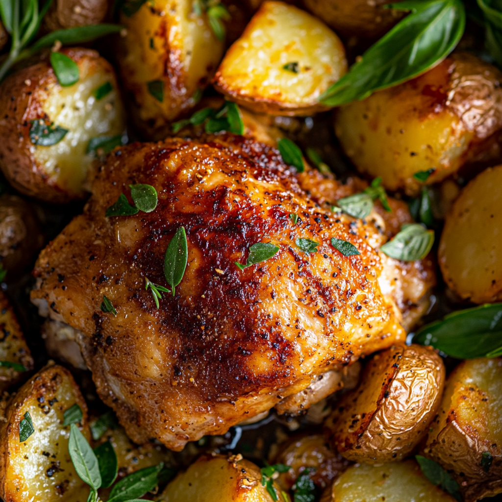 Air Fryer Chicken and Potatoes Recipe for Quick Meals