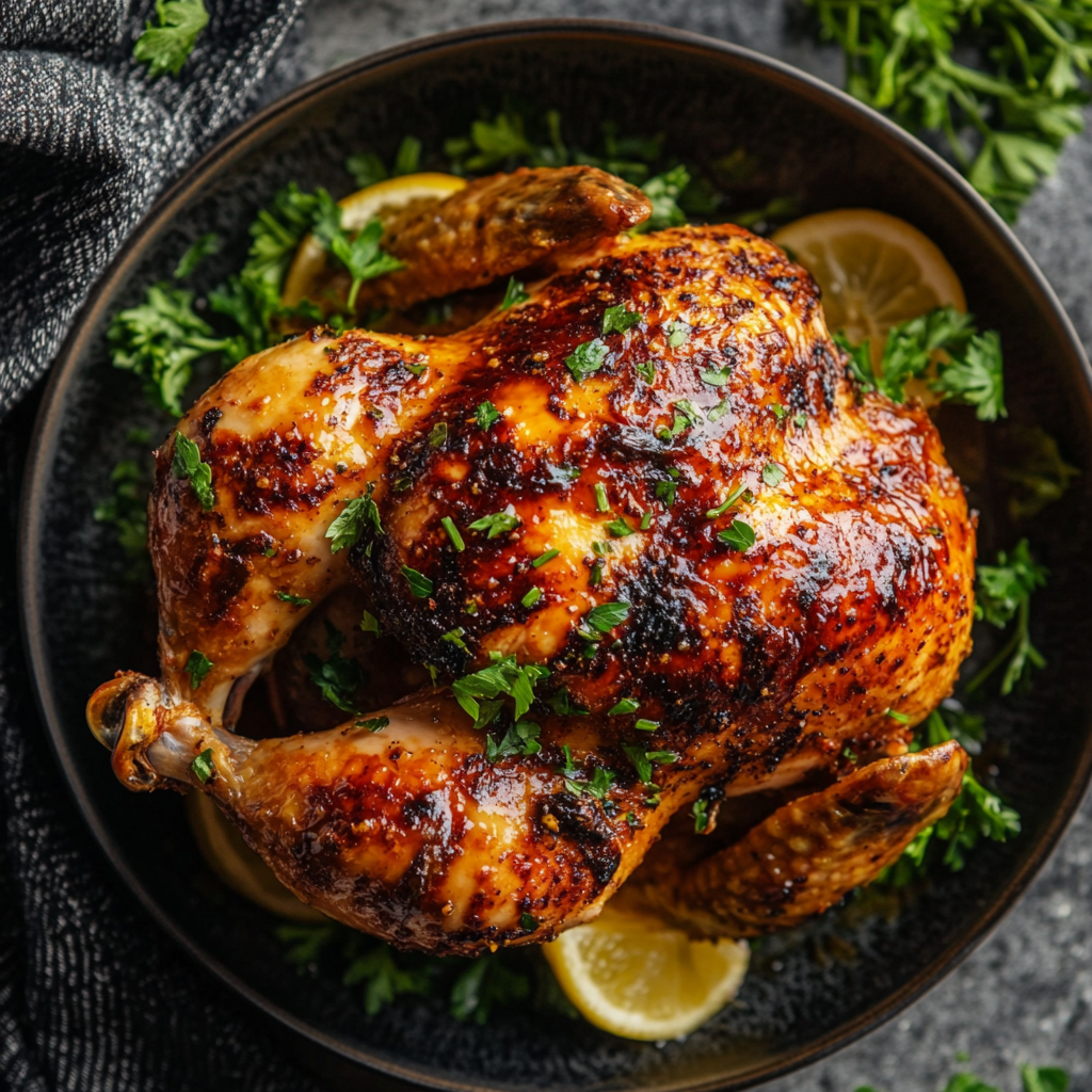 Savory Air Fryer Chicken with Garlic Butter Recipe