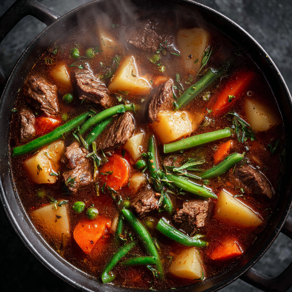 Savory Vegetable Beef Soup Recipe for Cozy Nights