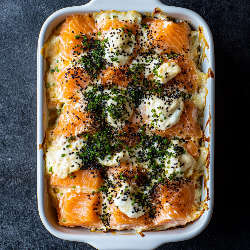 Savory Salmon Sushi Bake for Easy Weeknight Dinners