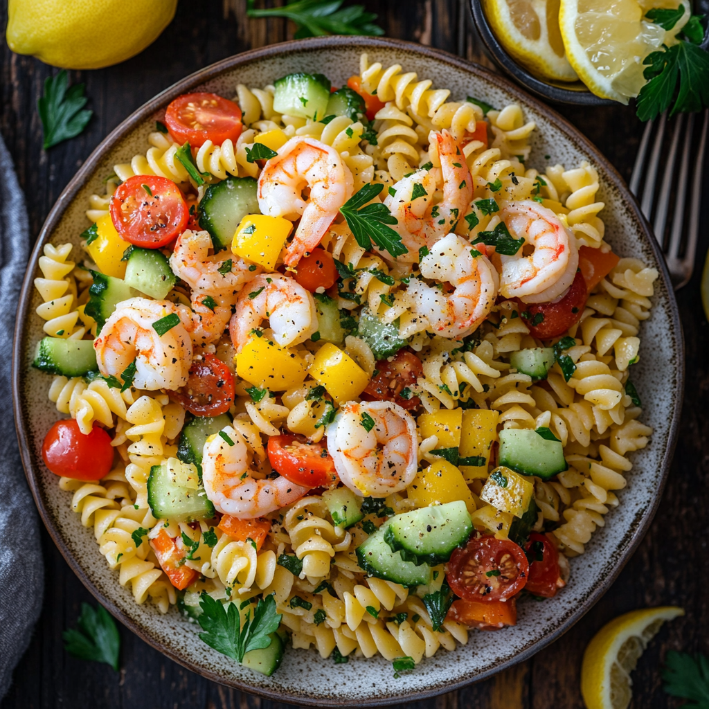 Delicious Cold Shrimp Pasta Salad Recipe for Summer