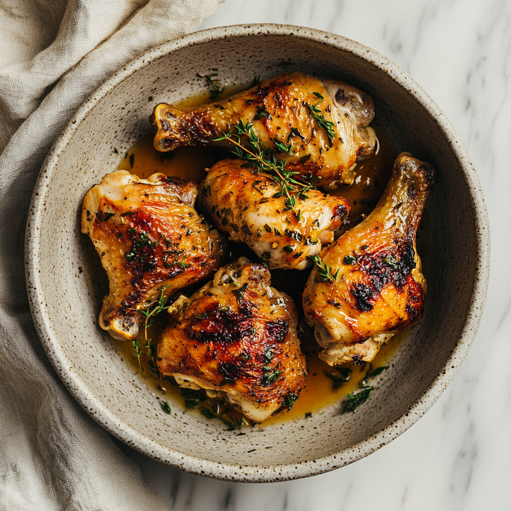 Delicious Air Fryer Chicken with Garlic Butter Recipe