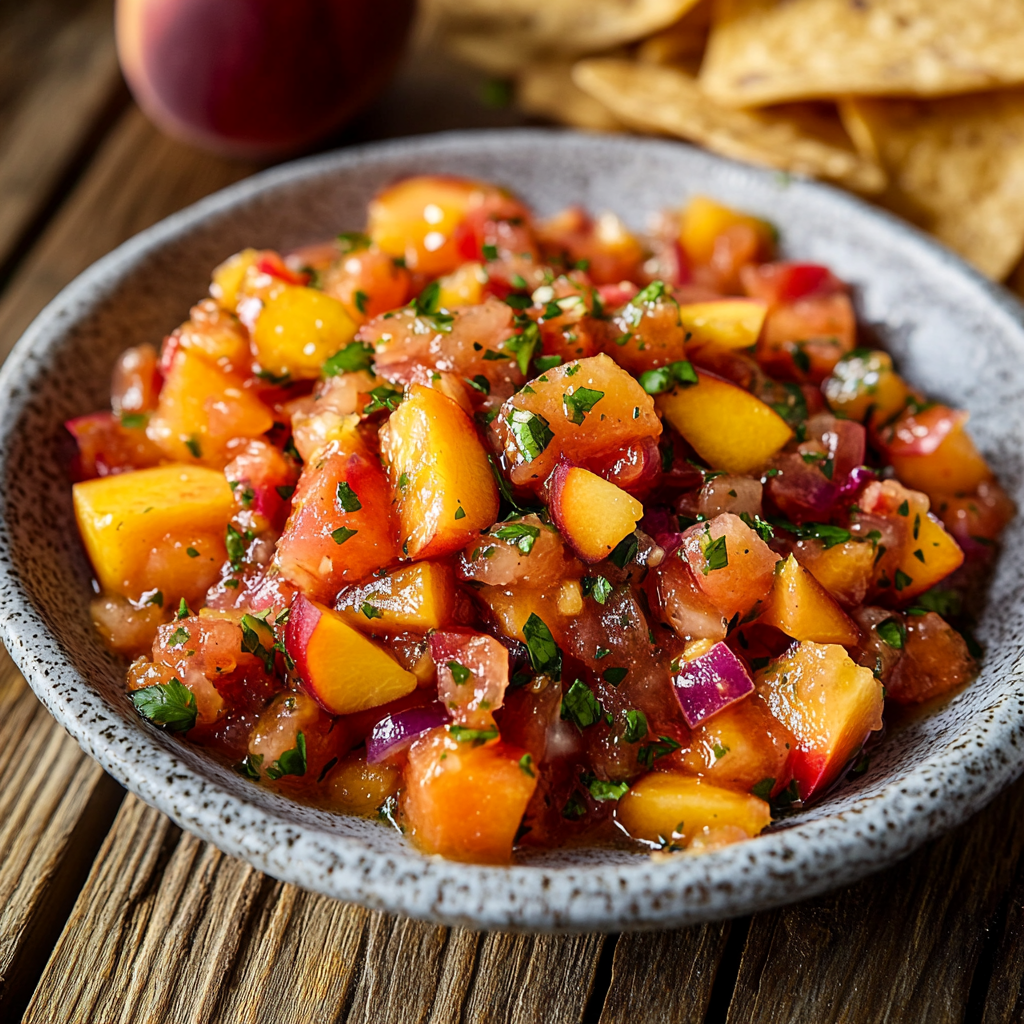 Salsa Fresca de Durazno Irresistible y Refrescante
