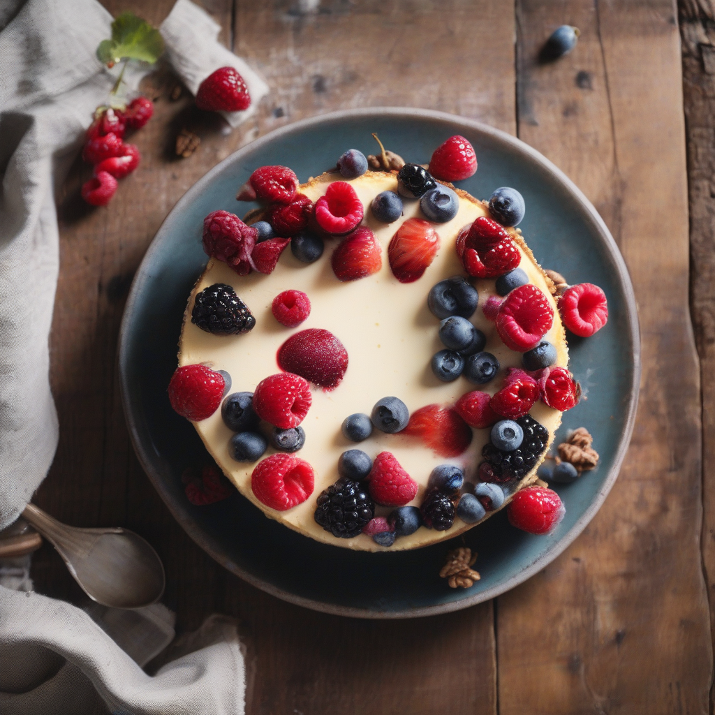 Tarta de Queso con Frutos Rojos Irresistible